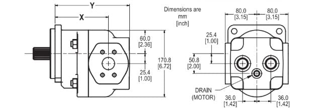 PGP640 PGM640 Single Unit Dimension